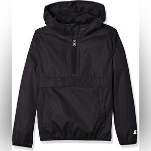 STARTER girls Popover Packable Storm Star Hooded Jacket
